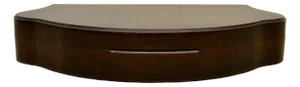 Mid 20th Century Clam Shaped Mahogany Table Box
