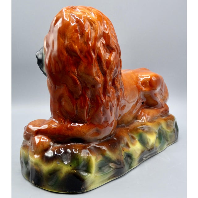 19th-Century English Staffordshire Lion Statue For Sale - Image 9 of 13