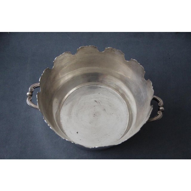 Silverplated Glass Cooler Silver Centerpiece, 1890s For Sale - Image 4 of 15