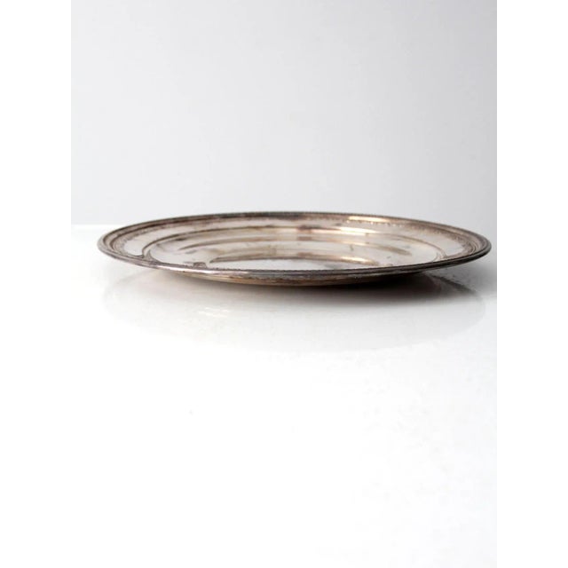 English Vintage Silver Plate Tray For Sale - Image 3 of 9