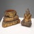 Wood Antique Buddha Figurine in Carved Wood, 19th Century For Sale - Image 7 of 10