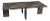 Luna Rectangular Emperador Dark Marble Coffee Table 55" For Sale