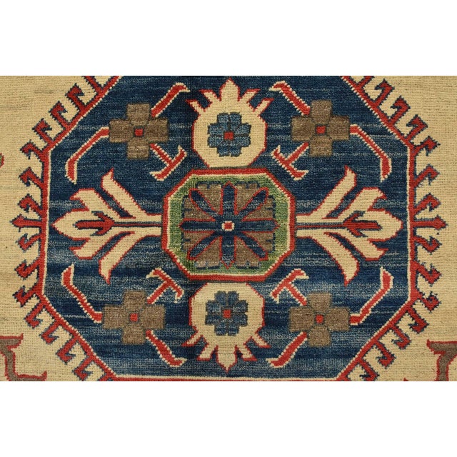 Kazak Rug 10′ X 13’4” Beige Wool Tribal Hand-Knotted Oriental Carpet For Sale - Image 11 of 15