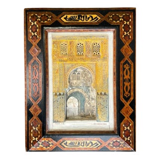 The Alhambra in Polychrome Plaster by Rafael Rus, 1920 For Sale