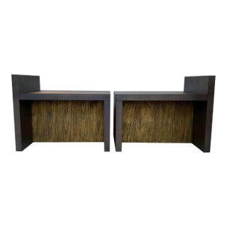 Baker Milling Road Mid-Century Modern Style Better Together Benches Pair For Sale