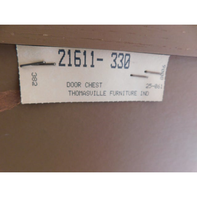 Thomasville Fisher Park Pecan Wood Armoire Tall Chest For Sale - Image 10 of 15