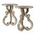 Italian Palladio Mirror & Silver Gilt Neoclassical Side Tables - Pair For Sale