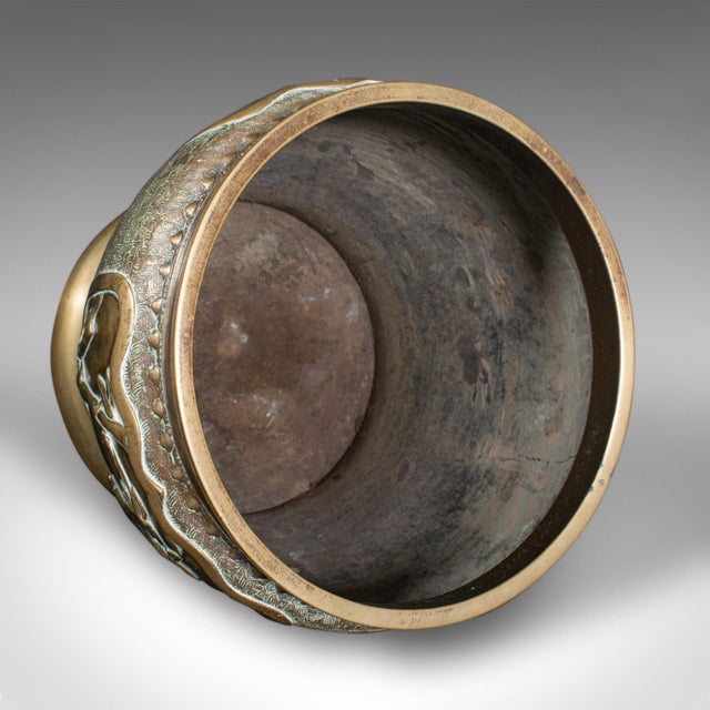 Mid 19th Century Antique Edo Period Decorative Planter, Japanese, Bronze, Jardiniere, Victorian For Sale - Image 5 of 10