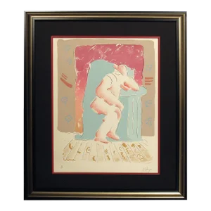 Peter Max "Man in Chair" Hand Signed Numbered Edition Serigraph Pop Art 1974