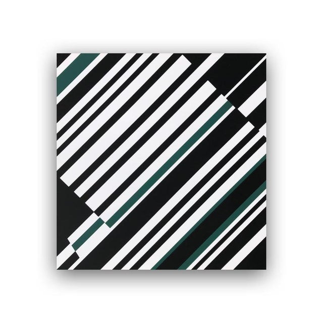 Günter Fruhtrunk, Green Accents, 1966, Silk-screen For Sale - Image 6 of 6