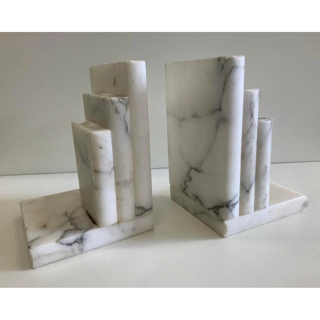 Vintage Italian Grand Tour Marble Bookends - Pair For Sale - Image 4 of 7