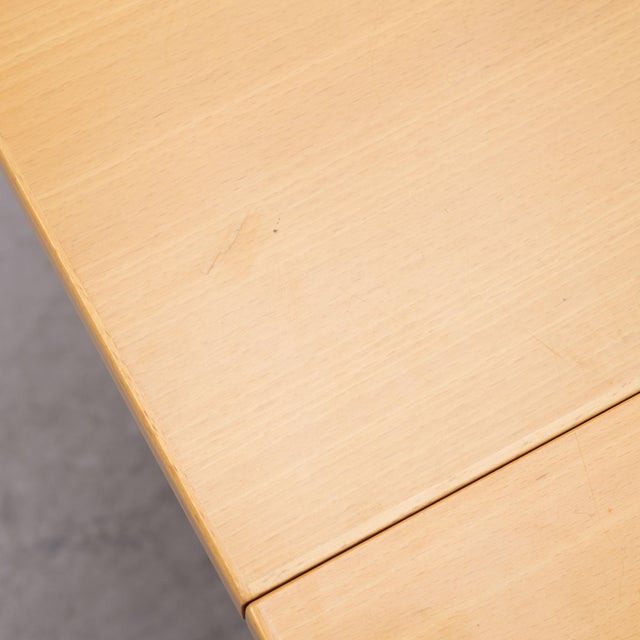 Goldenrod 1980s Bruno Mathsson Maria Flap Table Drop Leaf for Mathsson International, Värnamo, Sweden For Sale - Image 8 of 9