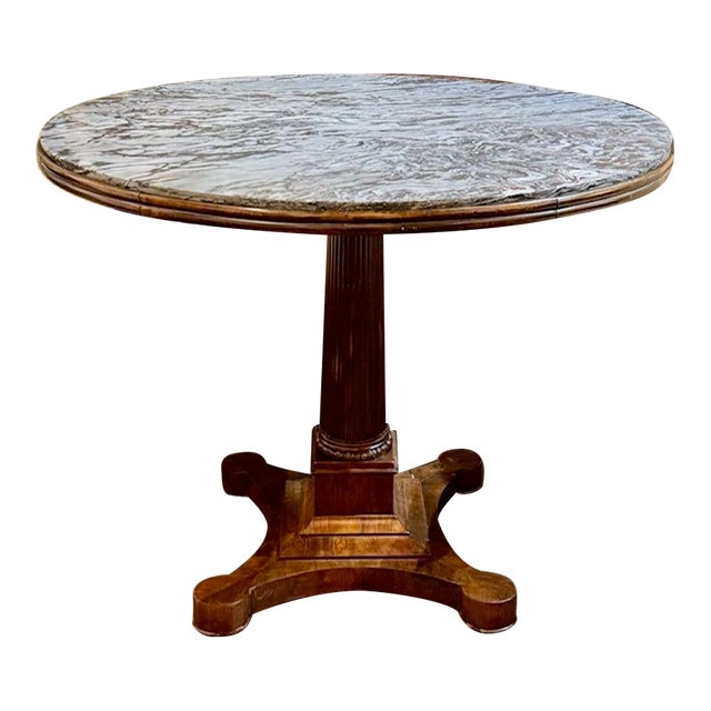 Italian Walnut Center Table For Sale