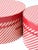 Wood Vintage Candy Cane Stripe Hat Boxes Pair For Sale - Image 7 of 13