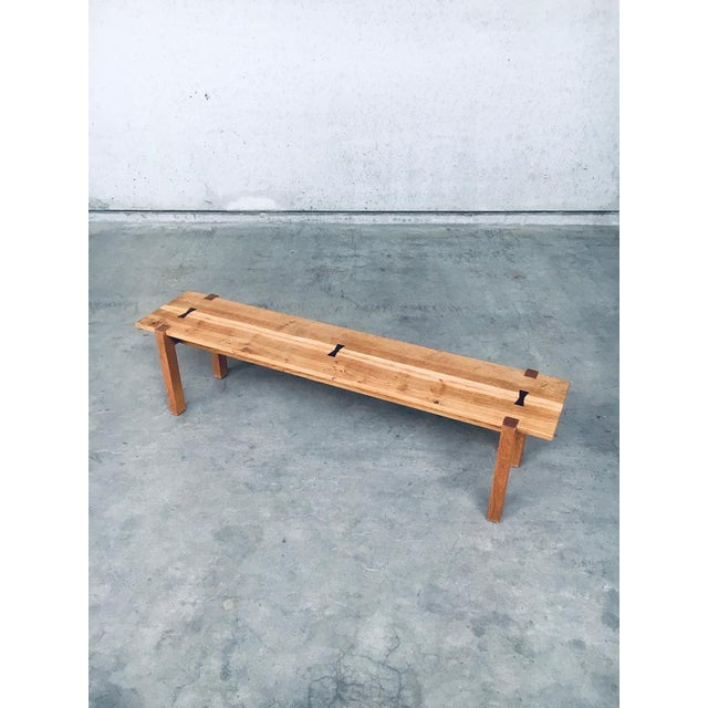 Modern Butterfly Jointed Side Bench, 1990s For Sale - Image 16 of 18