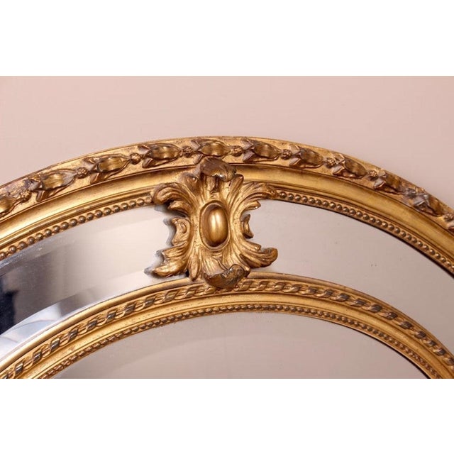 Victorian Giltwood Oval Marginal Plate Mirror For Sale - Image 10 of 11