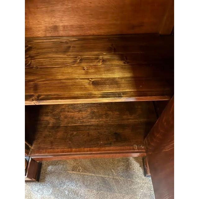 19th Century German Biedermeier Walnut and Ebony Cabinet For Sale In Dallas - Image 6 of 6
