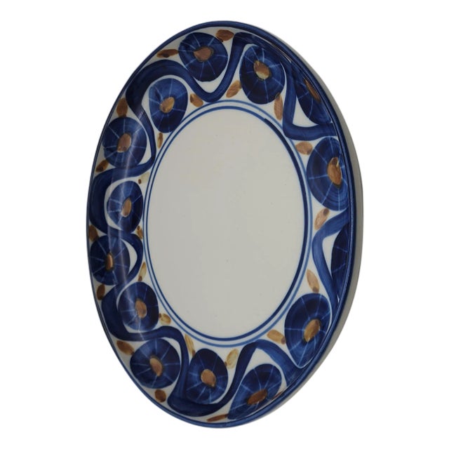 Late 20th Century Dansk Arabesque Large Serving Platter, designed by Niels Refsgaard For Sale
