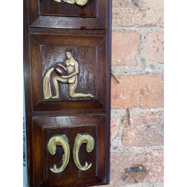 Vintage Mid Century Zodiac Mirror For Sale In Los Angeles - Image 6 of 8