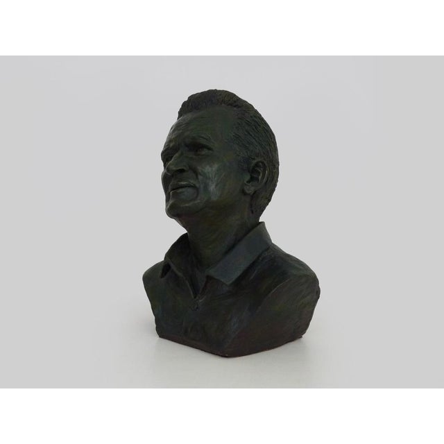 J. Pignol, Bust of Marcel Pagnol, 1970s, Terracotta For Sale - Image 4 of 10