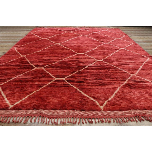 Textile Berber Moroccan Rug - 10'07 X 12'09 For Sale - Image 7 of 9