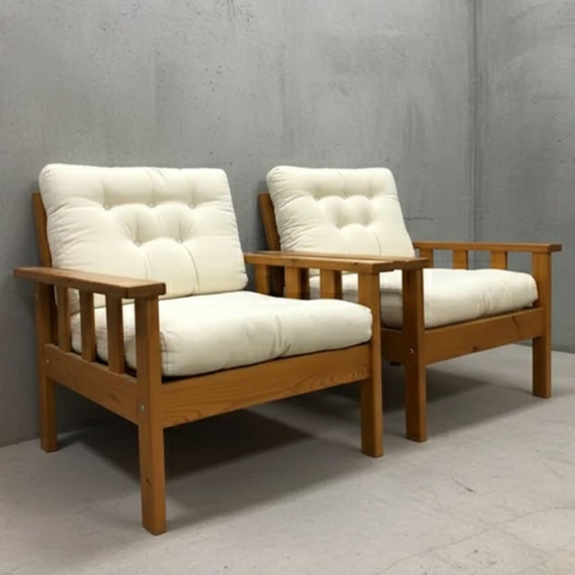 Mid-Century Modern Armchairs by Ikea, Late 20th Century, 1970, Set of 2 For Sale - Image 3 of 11