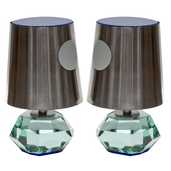 Model 2228 Lamps by Max Ingrand for Fontana Arte, 1950s, Set of 2 For Sale