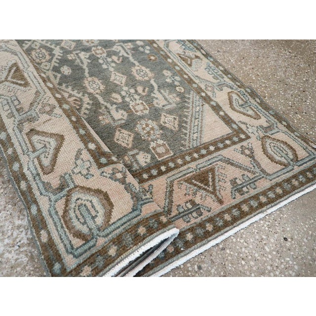 Textile Galerie Shabab Collection Mid-20th Century Persian Malayer Throw Rug For Sale - Image 7 of 8
