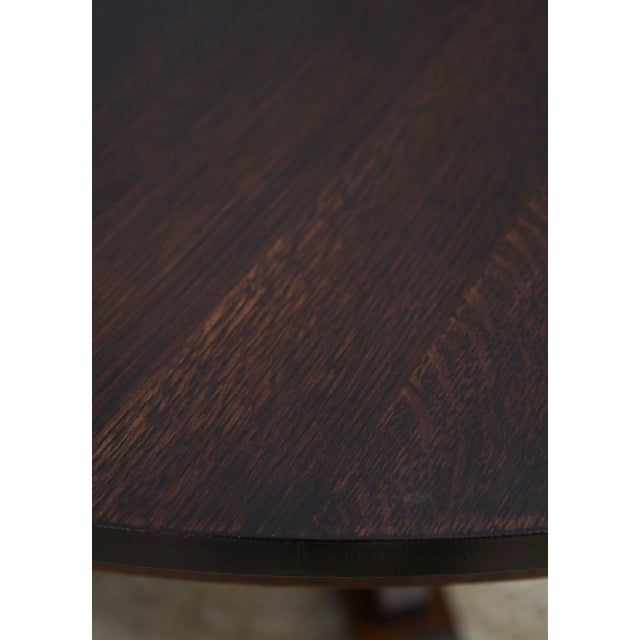 Stickley Stickley Mission Oak Round Dining Table For Sale - Image 4 of 18