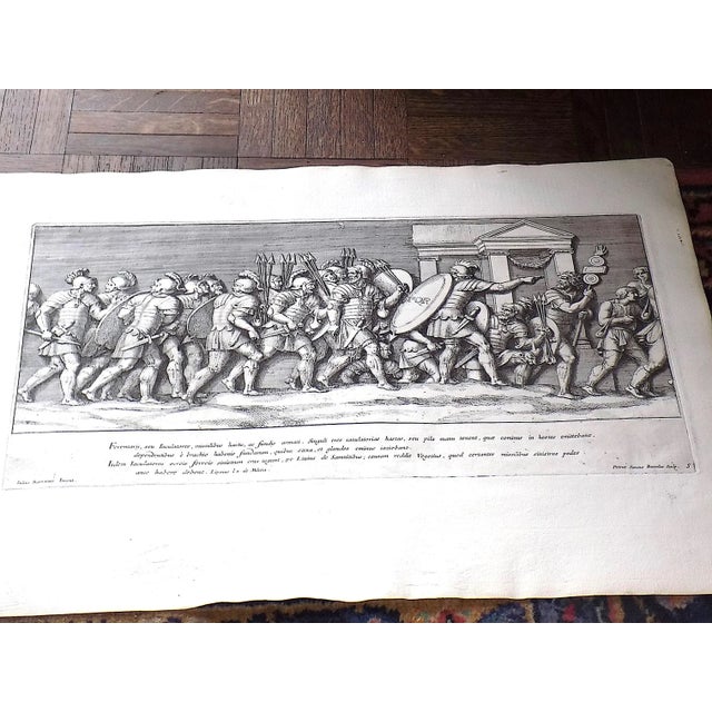 Authentic Antique 17th C. Large Folio Size Roman Triumphal Bas Relief Copperplate Engravings - Set of 9 For Sale - Image 4 of 14