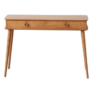 Vintage Console Table in Oak, 1960s For Sale