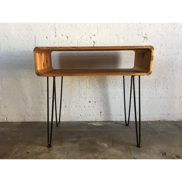 Vintage Mid Century Modern Occasional Writing Desk With Hairpin Legs