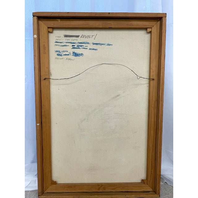 Mid-Century Modern Mixed Media, Collage, by Tom Betts, American, 1967 For Sale - Image 12 of 13