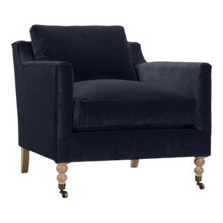 Greta Chair, Midnight Velvet For Sale