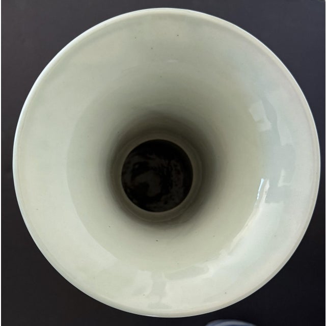 Vintage Chinese Blue & White Porcelain Landscape Vases - Trio Set For Sale - Image 12 of 18