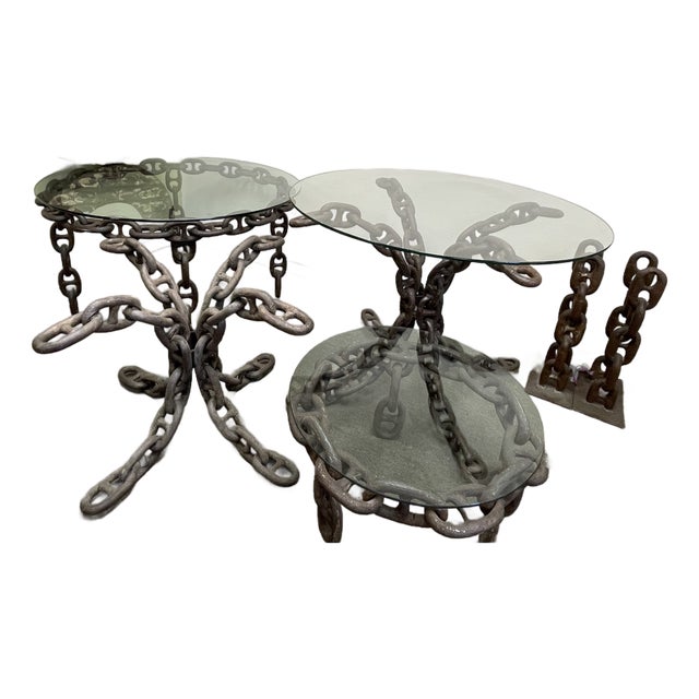 Vintage Chain Tables For Sale