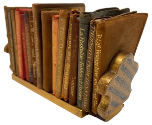 Italian Miniature Sliding Bookend by Cartolerie F. Pineider, 1900s