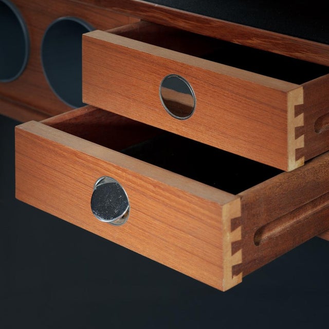 Boomerang Dry Bar Cabinet in Teak by Erik Buch for Dyrlund, 1960s For Sale - Image 11 of 18