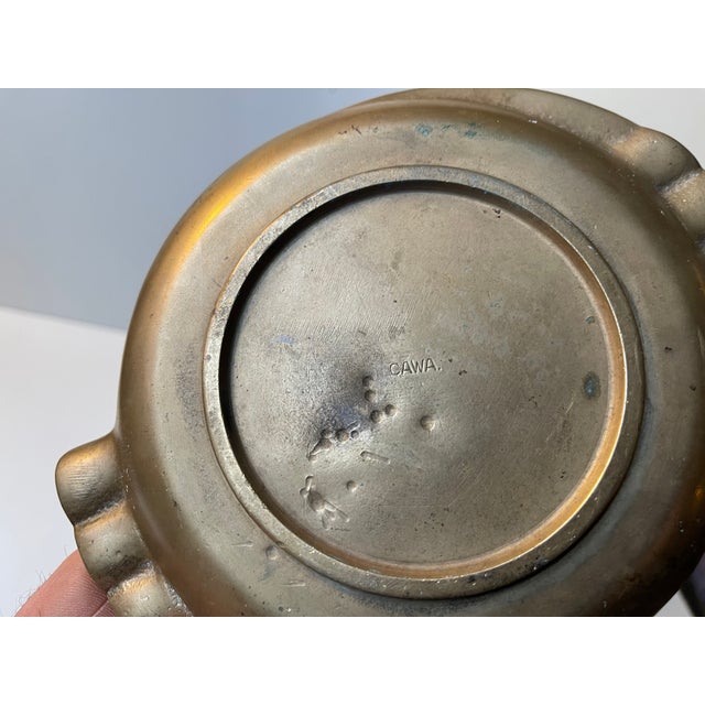 Art Deco Ashtray in Bronze by Cawa, 1930s For Sale - Image 4 of 9