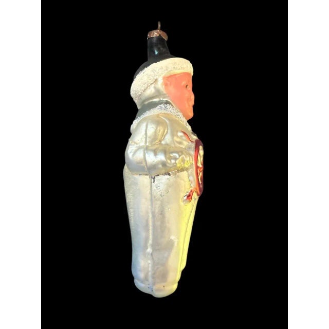 Mid 20th Century East German (Gdr) Hand-Blown/Painted Glass Christmas Ornament Sailor For Sale - Image 6 of 7