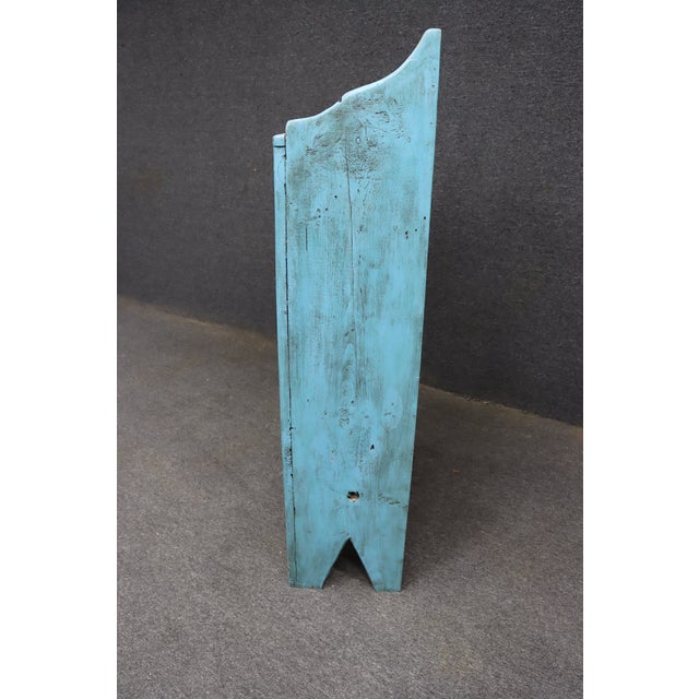 Country Painted Milk Cupboard With Blue Birds For Sale - Image 11 of 16