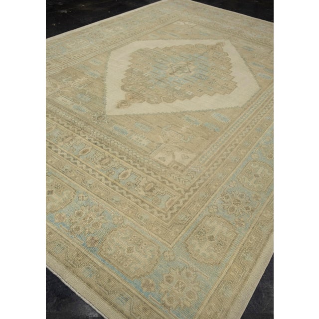Turkish Oushak Rug 9' x 12'10" For Sale - Image 4 of 7