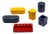 Ceramic Desk Accessories by Pino Spagnolo for Sicart, Italy, 1970s, Set of 6 For Sale