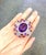 Bochic "Orient" Vintage Amethyst & Ruby & Multi Gem Ring 18K & Silver For Sale In New York - Image 6 of 18