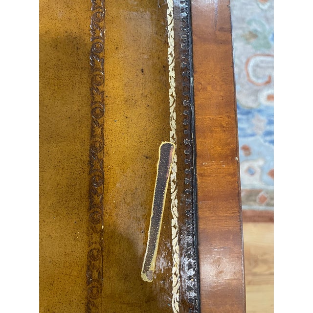 1980s Maitland Smith Library Table For Sale - Image 10 of 11
