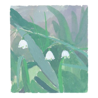 Snowdrops Painting Botanical Print by Michelle Farro For Sale