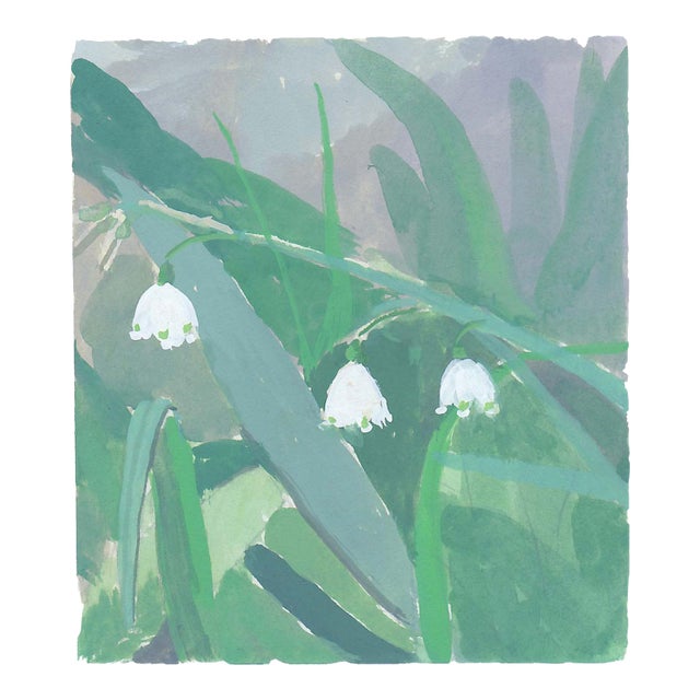 Snowdrops Painting Botanical Print by Michelle Farro For Sale