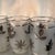 Vintage Mid Century Modern Libbey Frosted Gorgeous Glass Silver Leaf Set of 4 Glass Tumblers For Sale In Boston - Image 6 of 11