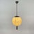 1930s Opaline Glass and Burnished Brass Beehive Ball Pendant, Germany, 1930s For Sale - Image 5 of 18