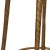 2000 - 2009 Weston Counter Stool - Hammered Aged Brass From Frances and Son, Set of 3 For Sale - Image 5 of 5